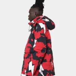 The Anti Order Storm Camo Puffer Jacket Black/Red/White -Nuvora Fit Sales 02040074 YB057 mens 060