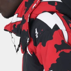 The Anti Order Storm Camo Puffer Jacket Black/Red/White -Nuvora Fit Sales 02040074 YB057 mens 090