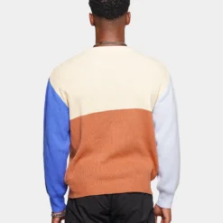 XXIII Emil Block Sweater Brown/Blue -Nuvora Fit Sales 02040095 YX304 mens 0040