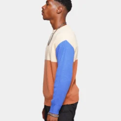 XXIII Emil Block Sweater Brown/Blue -Nuvora Fit Sales 02040095 YX304 mens 0060