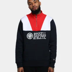 Russell Athletic Hellcat Three Quarter Zip Ink