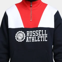 Russell Athletic Hellcat Three Quarter Zip Ink -Nuvora Fit Sales 02040109 YI023 mens 0030