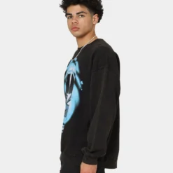 Goat Crew X Avatar: Avatar State Vintage Crewneck Washed Black -Nuvora Fit Sales 02040115 YW607 mens 0060