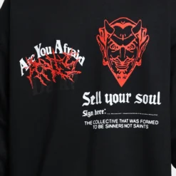Rats Get Fat Sell Your Soul Crewneck Black -Nuvora Fit Sales 02040141 YB001 mens 0030