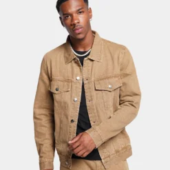 XXIII Gabriel Washed Denim Jacket Washed Brown
