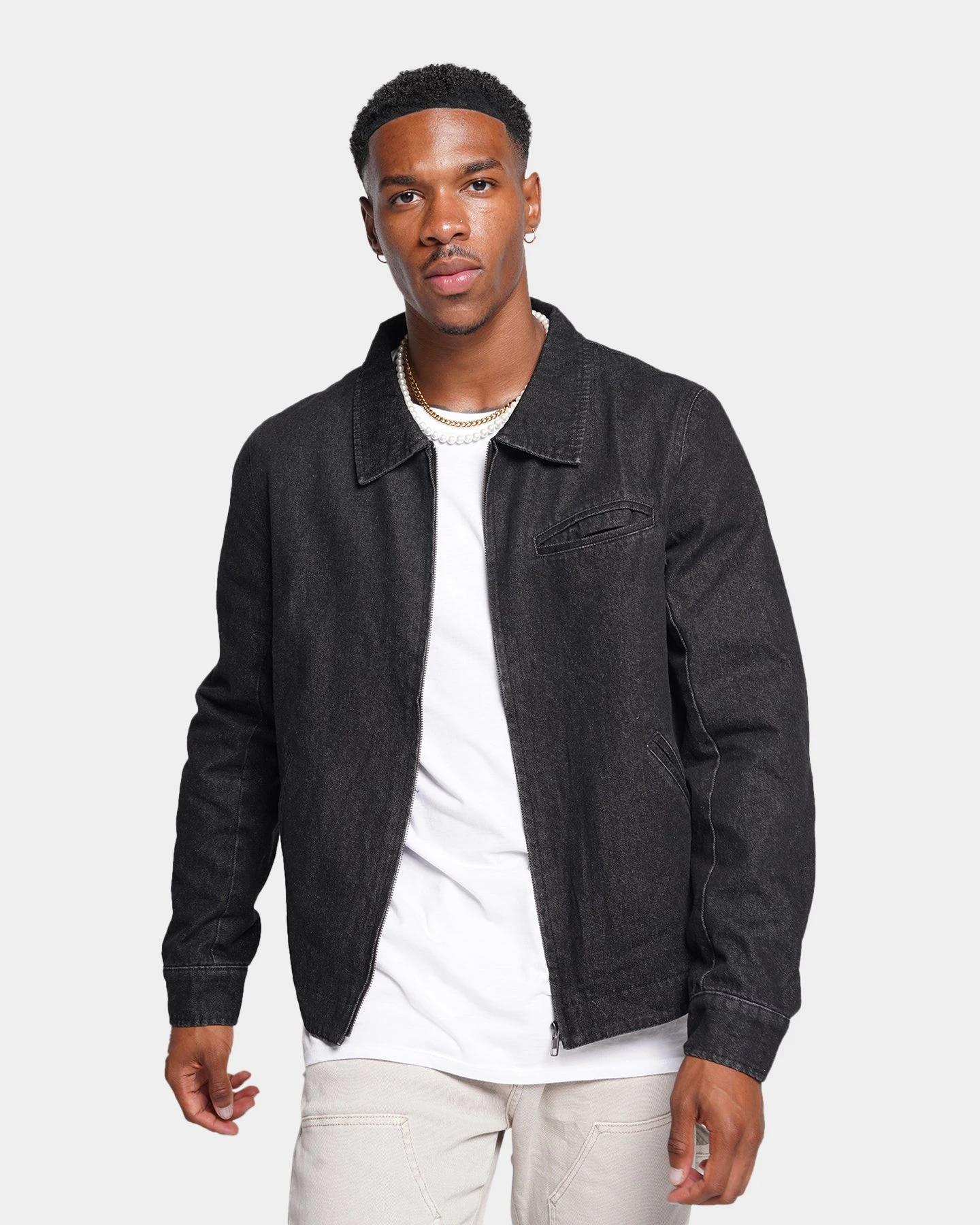 XXIII Oliver Washed Denim Jacket Black 3 XXIII Oliver Washed Denim Jacket Black