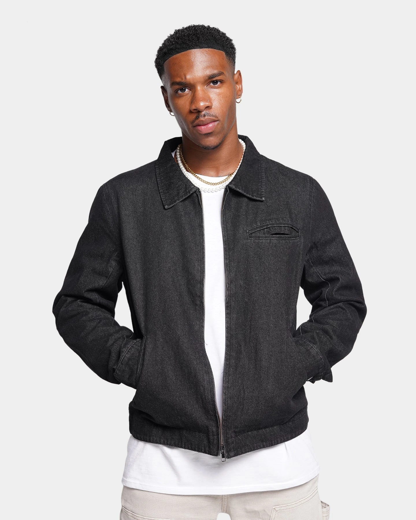 XXIII Oliver Washed Denim Jacket Black 5 XXIII Oliver Washed Denim Jacket Black - Image 3