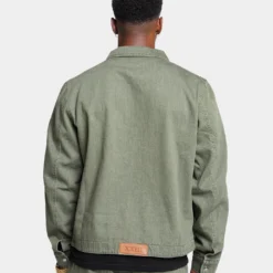 XXIII Oliver Washed Denim Jacket Olive -Nuvora Fit Sales 02040148 YO100 mens 0040