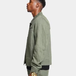 XXIII Oliver Washed Denim Jacket Olive -Nuvora Fit Sales 02040148 YO100 mens 0060