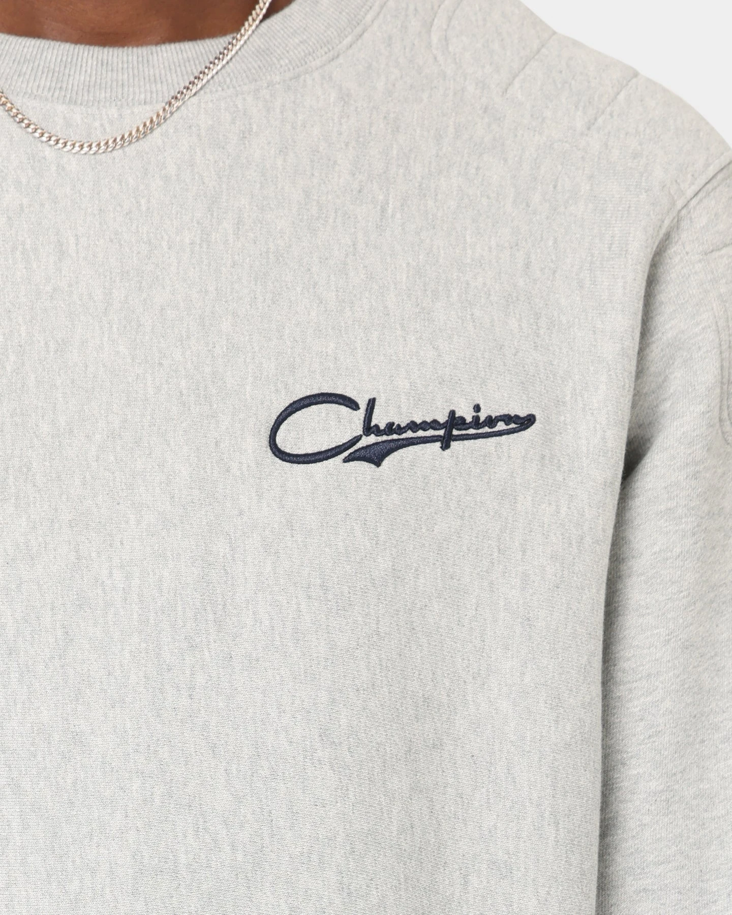 Champion Reverse Weave Collegiate Heritage Padded Crewneck Oxford Heather 5 Champion Reverse Weave Collegiate Heritage Padded Crewneck Oxford Heather - Image 3