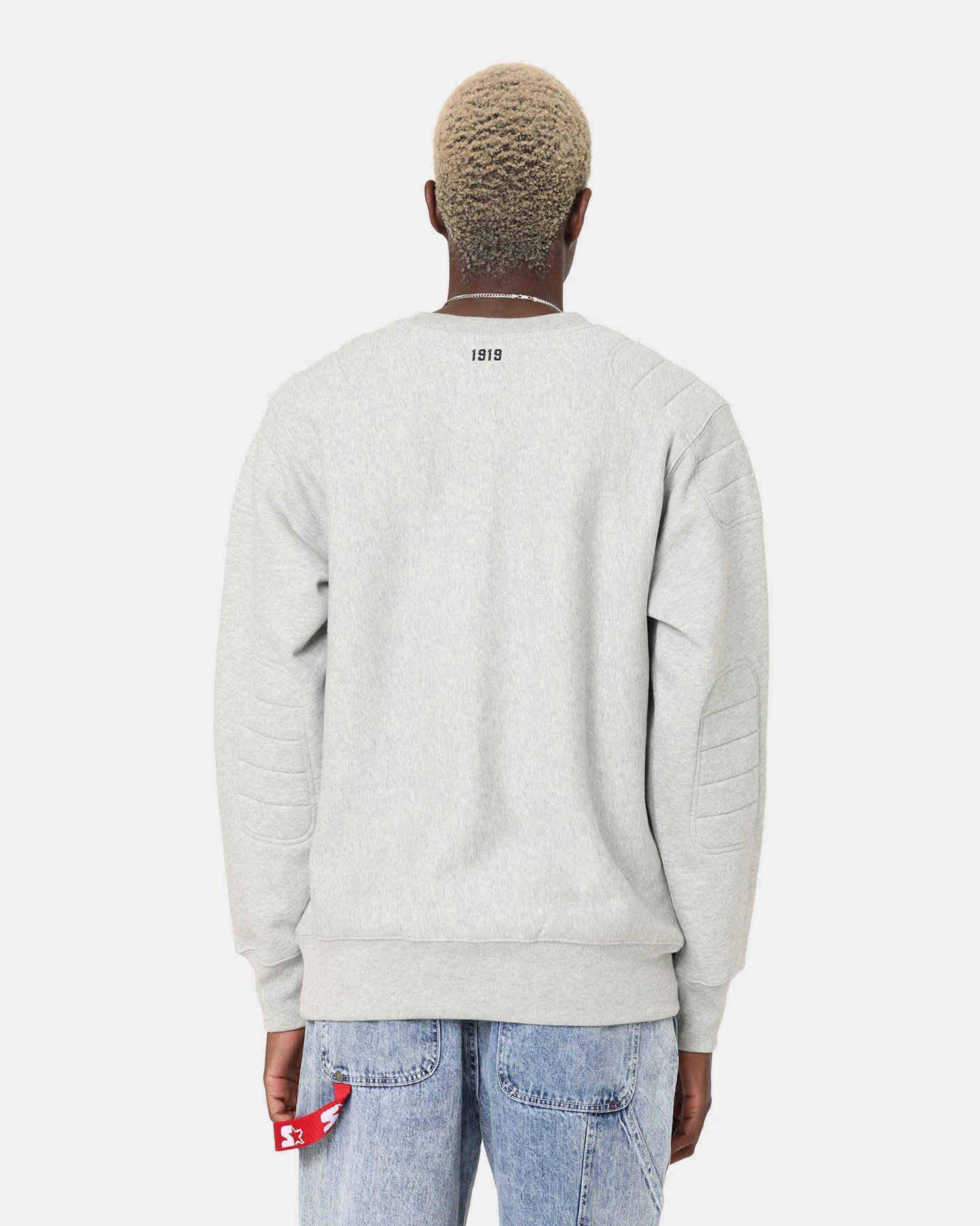 Champion Reverse Weave Collegiate Heritage Padded Crewneck Oxford Heather 6 Champion Reverse Weave Collegiate Heritage Padded Crewneck Oxford Heather - Image 4