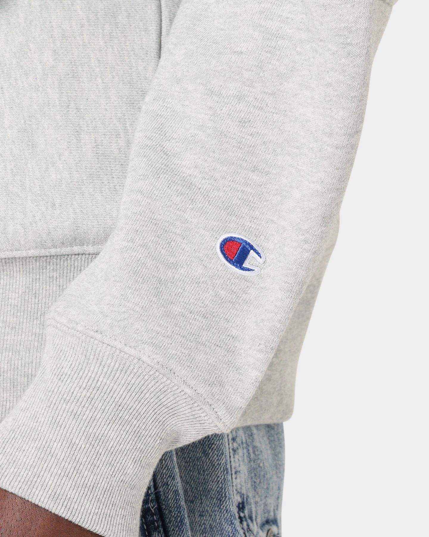 Champion Reverse Weave Collegiate Heritage Padded Crewneck Oxford Heather 11 Champion Reverse Weave Collegiate Heritage Padded Crewneck Oxford Heather - Image 9
