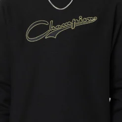 Champion Reverse Weave Collegiate Padded Crewneck Black/Gold 13 Champion Reverse Weave Collegiate Padded Crewneck Black/Gold -Nuvora Fit Sales 02040278 YB003 mens 0030