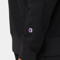 Champion Reverse Weave Collegiate Padded Crewneck Black/Gold 19 Champion Reverse Weave Collegiate Padded Crewneck Black/Gold -Nuvora Fit Sales 02040278 YB003 mens 0090