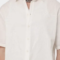 Loiter Utopia Lined Blend Button Up Ecru -Nuvora Fit Sales 02040494 YE017 mens 03