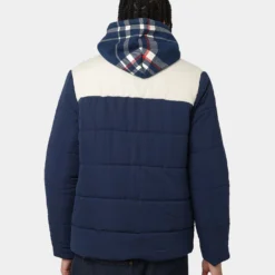 Russell Athletic Splinter Puffer Jacket Navy -Nuvora Fit Sales 02040814 YN200 mens 0040