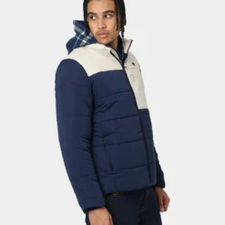 Russell Athletic Splinter Puffer Jacket Navy -Nuvora Fit Sales 02040814 YN200 mens 0050