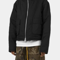 MNML Cropped Puffer Jacket Vintage Black 12 MNML Cropped Puffer Jacket Vintage Black -Nuvora Fit Sales 02040845 YV009 mens 0040