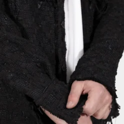 MNML Raw Edge Flannel Black 16 MNML Raw Edge Flannel Black -Nuvora Fit Sales 02040855 YB001 mens 0070