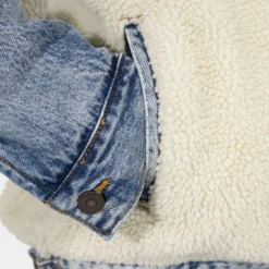 MNML Sherpa Body Trucker Jacket Blue/White -Nuvora Fit Sales 02040856 YX095 mens 0090