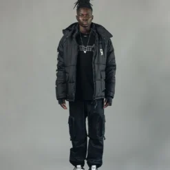 The Anti Order Hyphen ATD Puffer Jacket V2 Black/Silver -Nuvora Fit Sales 02040916 YB011 mens 025