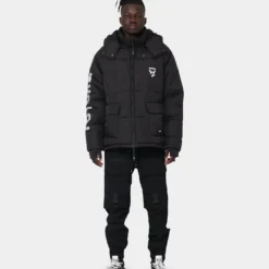 The Anti Order Hyphen ATD Puffer Jacket V2 Black/Silver -Nuvora Fit Sales 02040916 YB011 mens 030