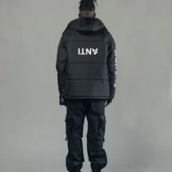 The Anti Order Hyphen ATD Puffer Jacket V2 Black/Silver -Nuvora Fit Sales 02040916 YB011 mens 035