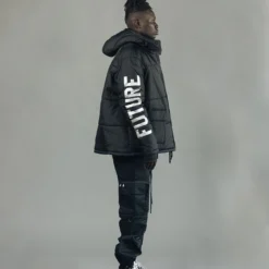 The Anti Order Hyphen ATD Puffer Jacket V2 Black/Silver -Nuvora Fit Sales 02040916 YB011 mens 055