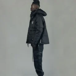 The Anti Order Hyphen ATD Puffer Jacket V2 Black/Silver -Nuvora Fit Sales 02040916 YB011 mens 065