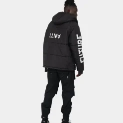 The Anti Order Hyphen ATD Puffer Jacket V2 Black/Silver -Nuvora Fit Sales 02040916 YB011 mens 090