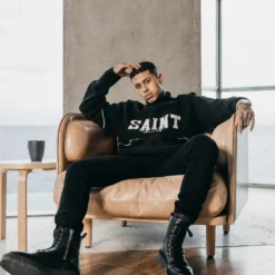 Saint Morta Provincial Sweater Black/White