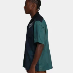 Raised By Wolves Painted Bowling Shirt Olive -Nuvora Fit Sales 02041032 YO100 mens 0060