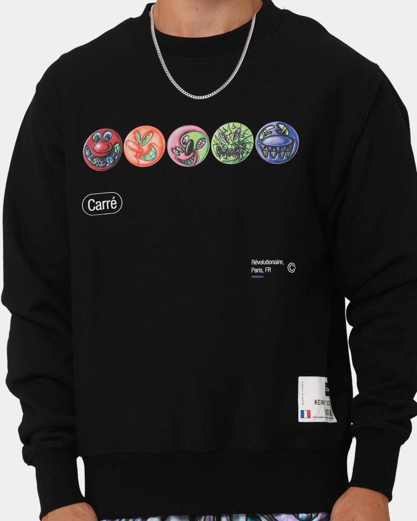 Carré X Kenny Scharf Gary's Revolution Crewneck Black 5 Carré X Kenny Scharf Gary's Revolution Crewneck Black - Image 3