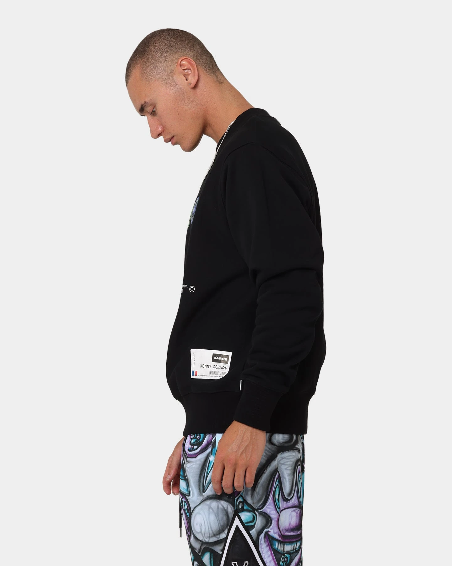 Carré X Kenny Scharf Gary's Revolution Crewneck Black 8 Carré X Kenny Scharf Gary's Revolution Crewneck Black - Image 6