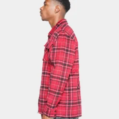 XXIII Charlie Flannel Jacket Red/Black 13 XXIII Charlie Flannel Jacket Red/Black -Nuvora Fit Sales 02041441 YR010 mens 060
