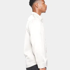 XXIII Kai Satin Button Up Shirt Off White -Nuvora Fit Sales 02041446 YO007 mens 050