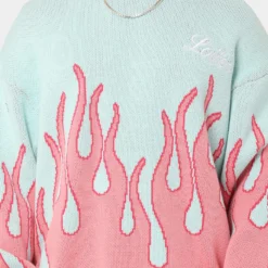 Loiter Inferno Knit Sweater Blue -Nuvora Fit Sales 02041912 YX001 mens 0030