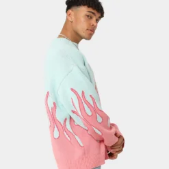 Loiter Inferno Knit Sweater Blue -Nuvora Fit Sales 02041912 YX001 mens 0050