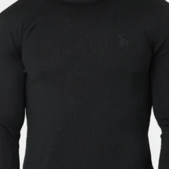 Saint Morta Rollneck Sweater Black -Nuvora Fit Sales 02041945 YB001 mens 0030
