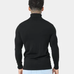 Saint Morta Rollneck Sweater Black -Nuvora Fit Sales 02041945 YB001 mens 0040