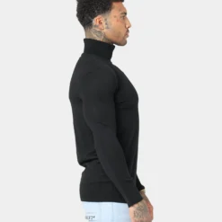 Saint Morta Rollneck Sweater Black -Nuvora Fit Sales 02041945 YB001 mens 0050