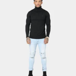Saint Morta Rollneck Sweater Black -Nuvora Fit Sales 02041945 YB001 mens 0080