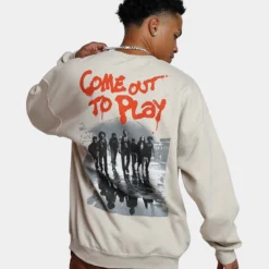 American Thrift X The Warriors Poster Crewneck Stone