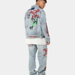 Ksubi X Juice Wrld Classic Jacket Juice Trip -Nuvora Fit Sales 02042050 YJ027 mens 0080