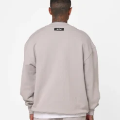 Fallen Breed Logo Crewneck Light Grey -Nuvora Fit Sales 02042092 YL210 mens 0040