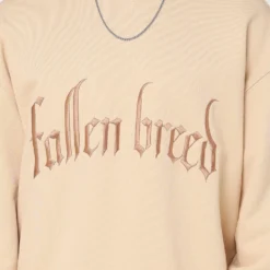 Fallen Breed Logo Crewneck Nude -Nuvora Fit Sales 02042092 YN341 mens 0030