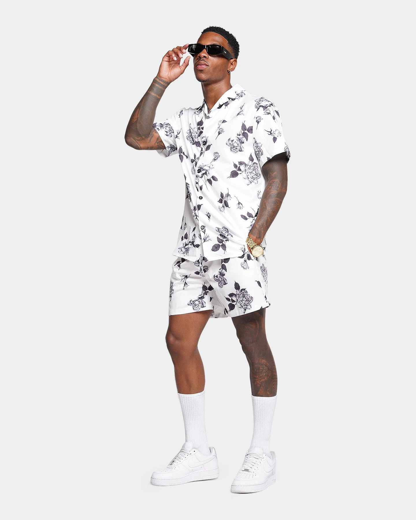XXIII Milo Floral Button Up Shirt White 4 XXIII Milo Floral Button Up Shirt White - Image 2