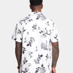 XXIII Milo Floral Button Up Shirt White 11 XXIII Milo Floral Button Up Shirt White -Nuvora Fit Sales 02042260 YW100 mens 0040