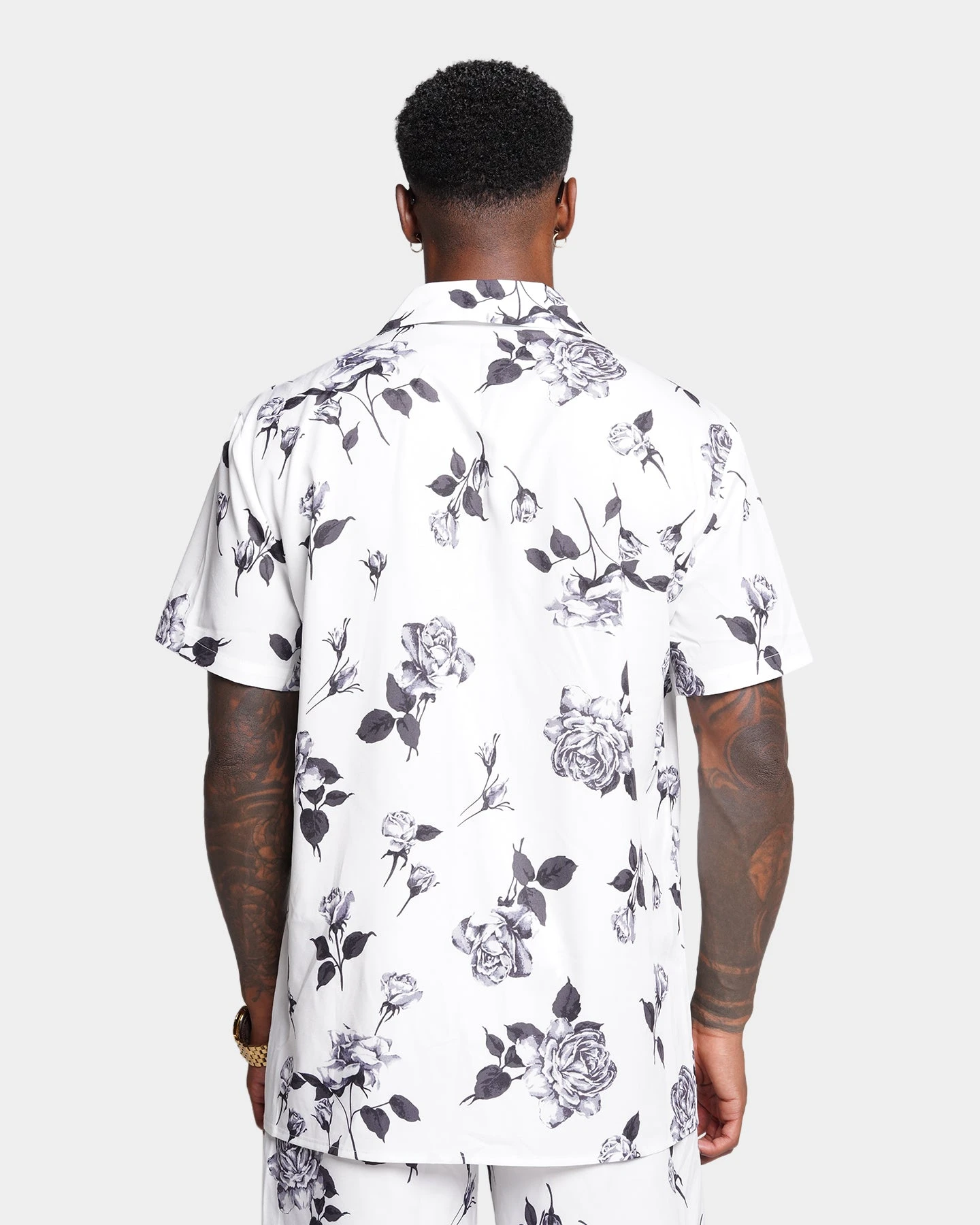 XXIII Milo Floral Button Up Shirt White 6 XXIII Milo Floral Button Up Shirt White - Image 4