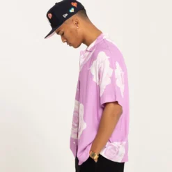 Carré Rose Bunch Button Up Shirt Pastel Purple -Nuvora Fit Sales 02042349 YP829 mens 0006 scaled